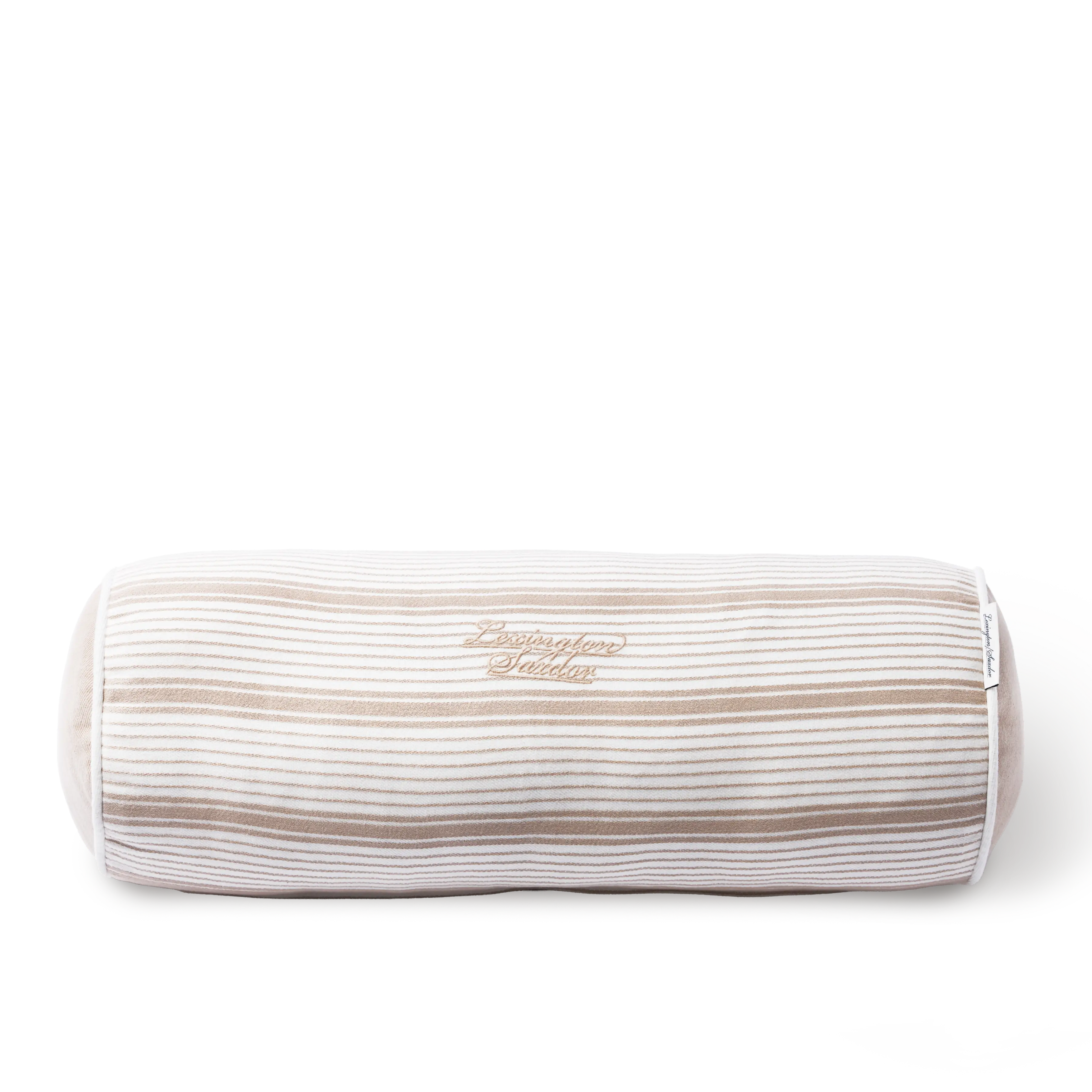 Saxdor Striped Cushion Round Organic Cotton