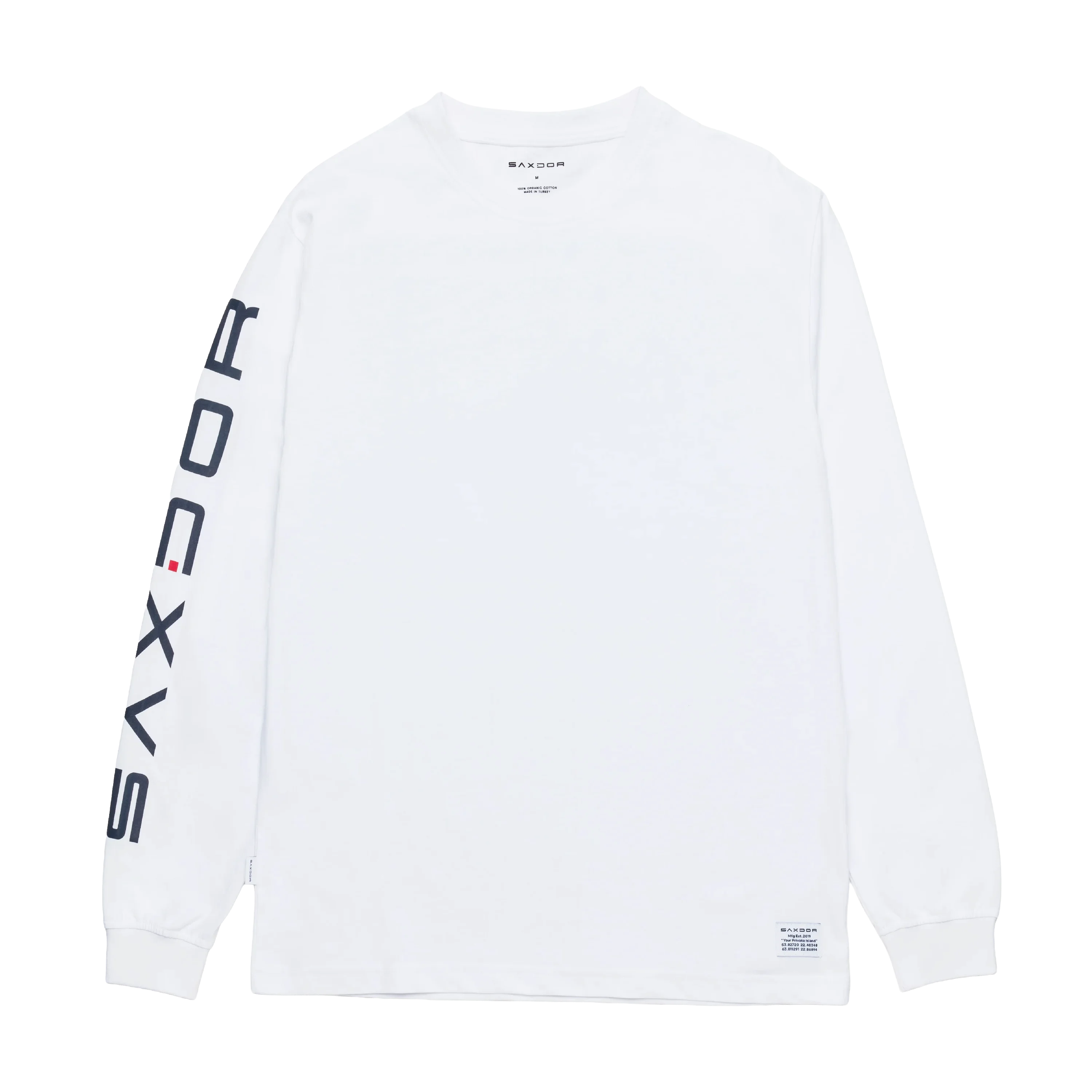 Saxdor Bold Long Sleeve White