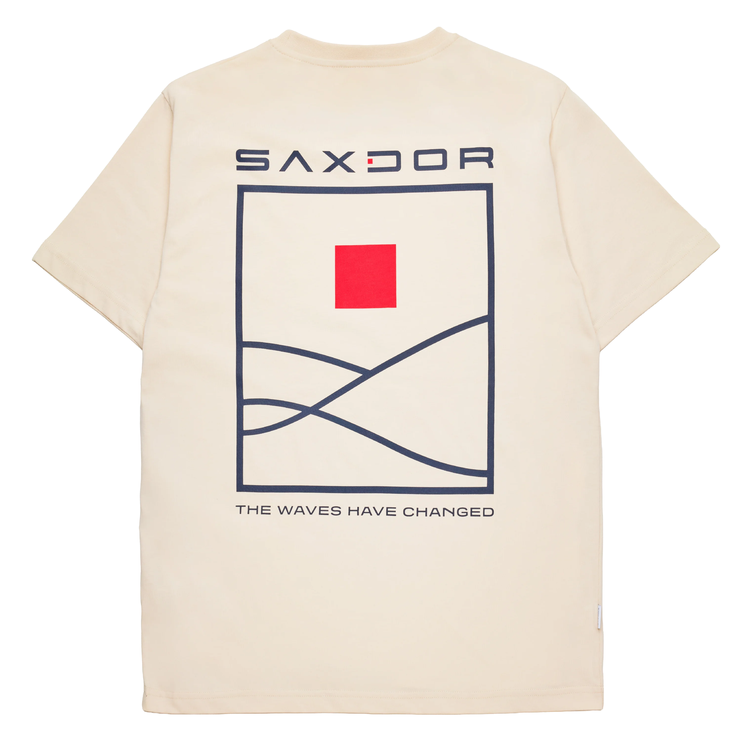 Saxdor “The Waves Have Changed” Graphic Tee Cream