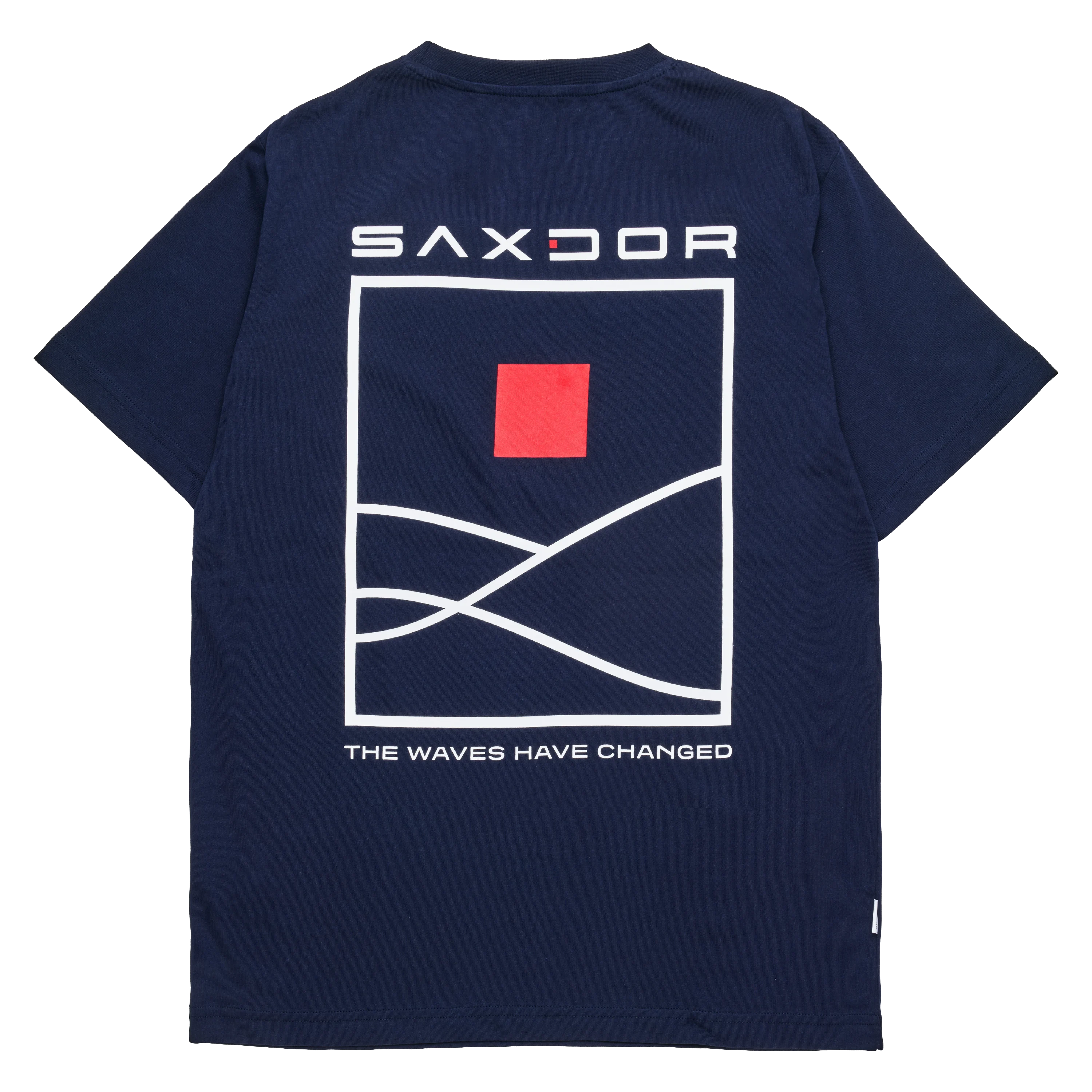 Saxdor “The Waves Have Changed” Graphic Tee Navy
