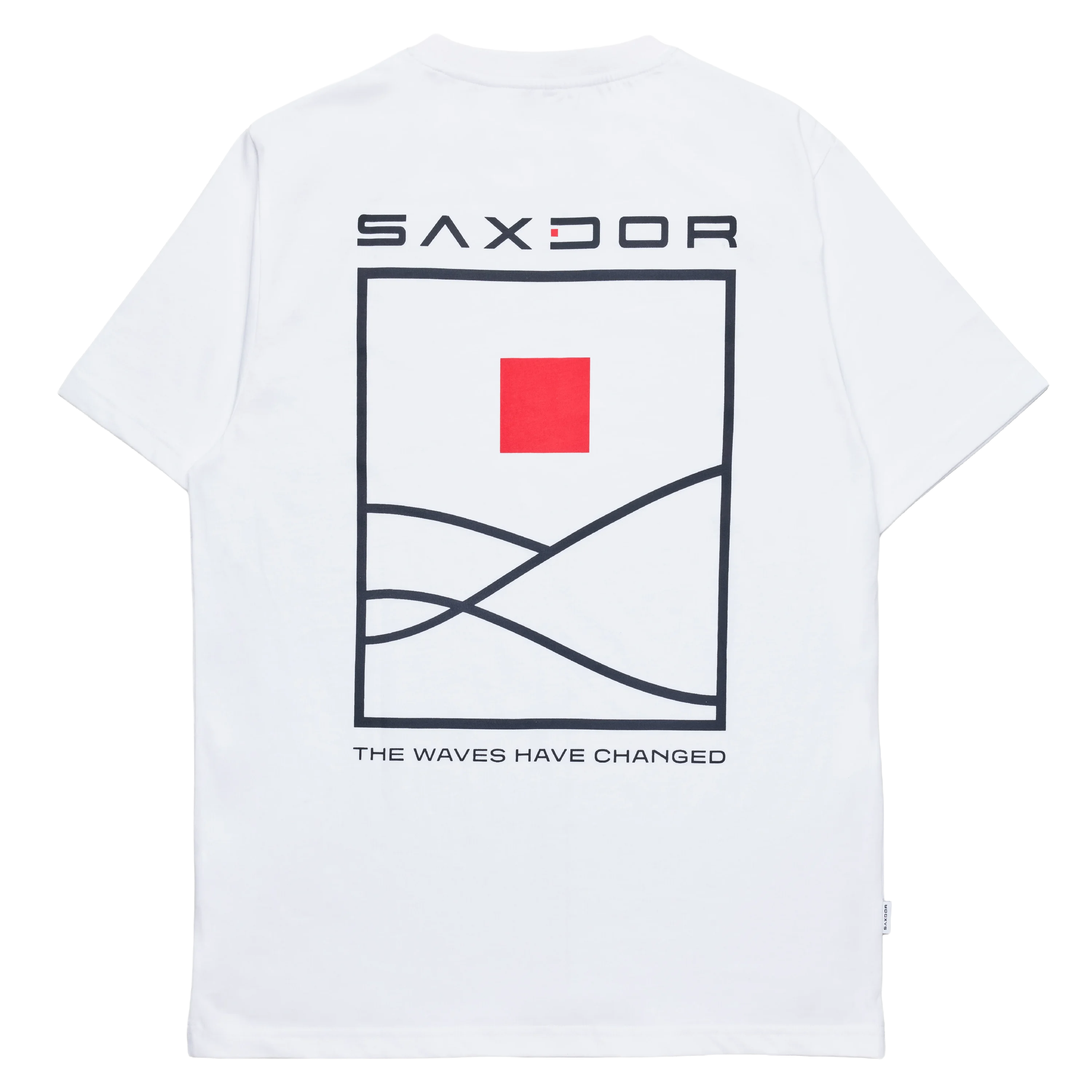 Saxdor "The Waves Have Changed" Graphic Tee White